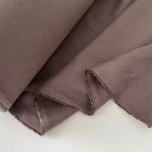 20 Yards Brown Lentil Linen Fabric - Softened, Fabric Bolts, Bulk Fabric, Wholesale Flax Linen Fabric