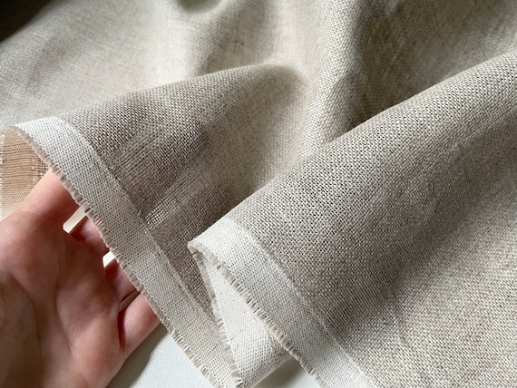 Natural Undyed Loose Weave Linen - Weight 11.4 Oz/yd2 (387 GSM