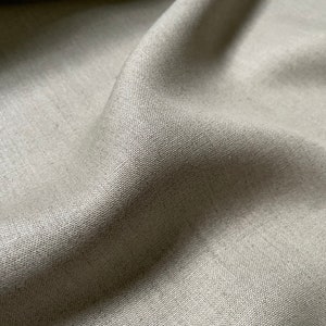 Deadstock Linen Fabric - Natural Undyed - weight 6.6oz/yd2 (225 GSM) - width 57&quot; (147 cm) - All Purpose Flax Linen Fabric