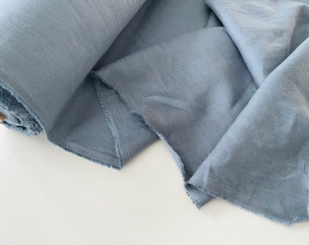 Blue Linen Fabric - Etsy