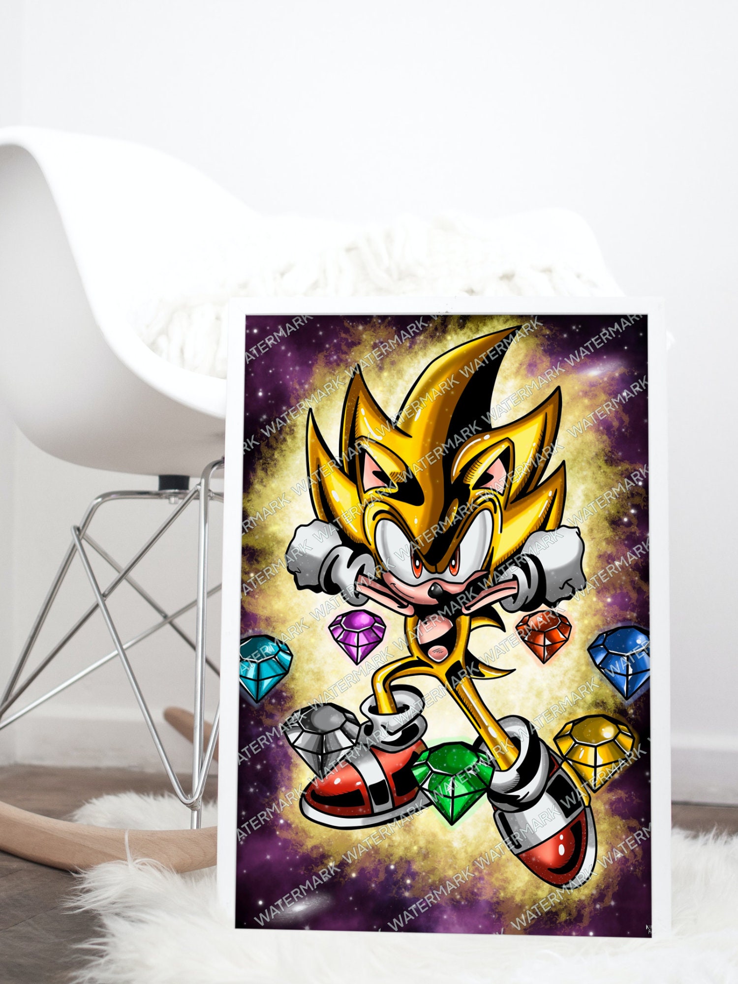 Super Sonic Drip Art Print for Sale by Blilff