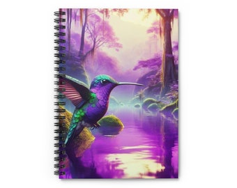 Purple Journal Hummingbird Journal Reading Journal