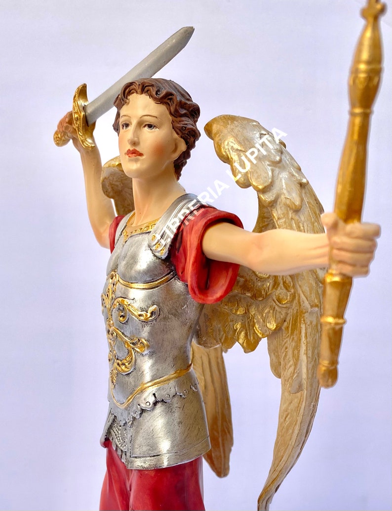 12 st michael archangel statue san miguel arcangel etsy 12 st michael archangel statue san miguel arcangel etsy