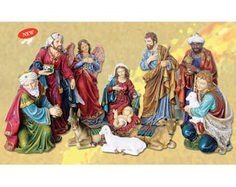 11  Pieces Nativity Set/Nacimiento de 11 Piezas