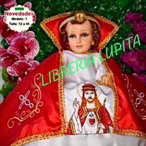 Vestido de Lujo para Niño Dios: "CRISTO REY"/Baby Jesus Outfit