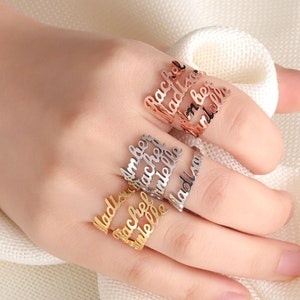 Four name ring hotsell