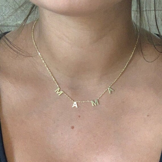 Dangled Name Necklace Personalized 