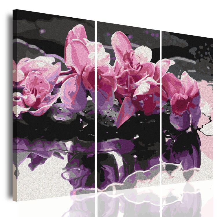 Wild Orchids Paint By Numbers Kit Etsy