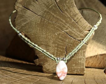 HESTIA | MACRAME necklace choker marble