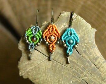 HATHOR | Macrame Earrings | Boho | Festival Jewelry | Gemstone Selection | Handmade