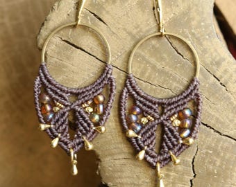 THALEA | Macrame Earrings | Jewelry | Festival | Boho | Delicate | Lightweight | Gift for Her