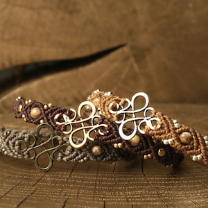 MINI VENUS | MACRAME bracelet foot jewelry anklet Christmas gift birthday gift natural stone bead healing stone beads healing stone