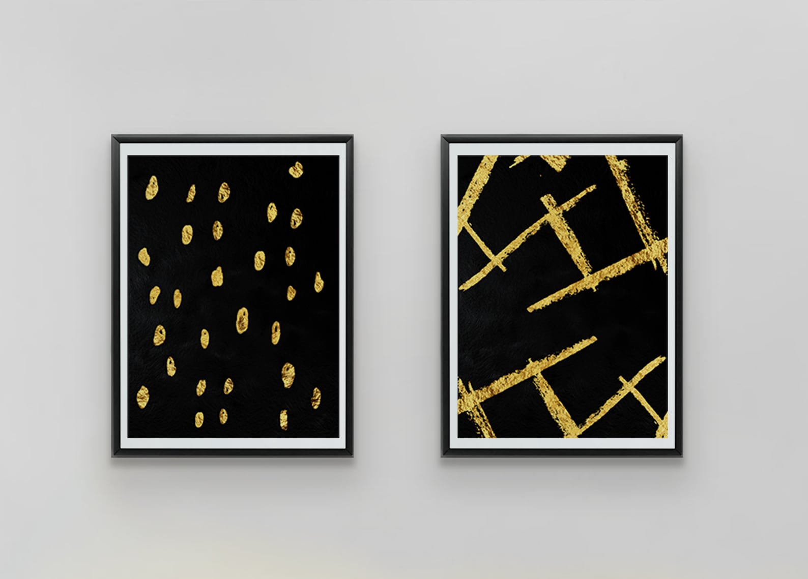 Luxury Black and Gold Wall Art Printable Abstract Modern Art Etsy