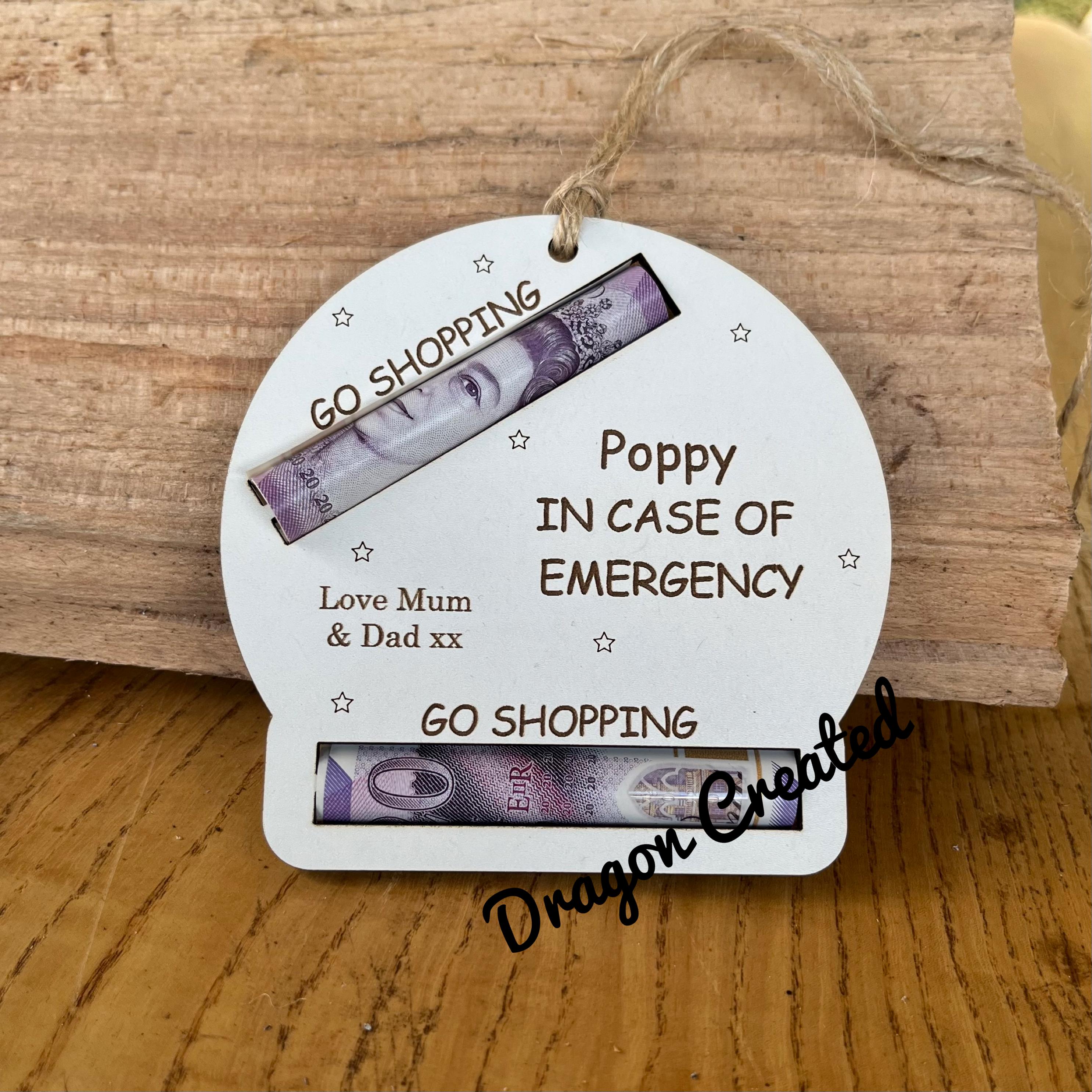 Personalized Birthday Gift Card Holder: Wooden Money Envelope - UK