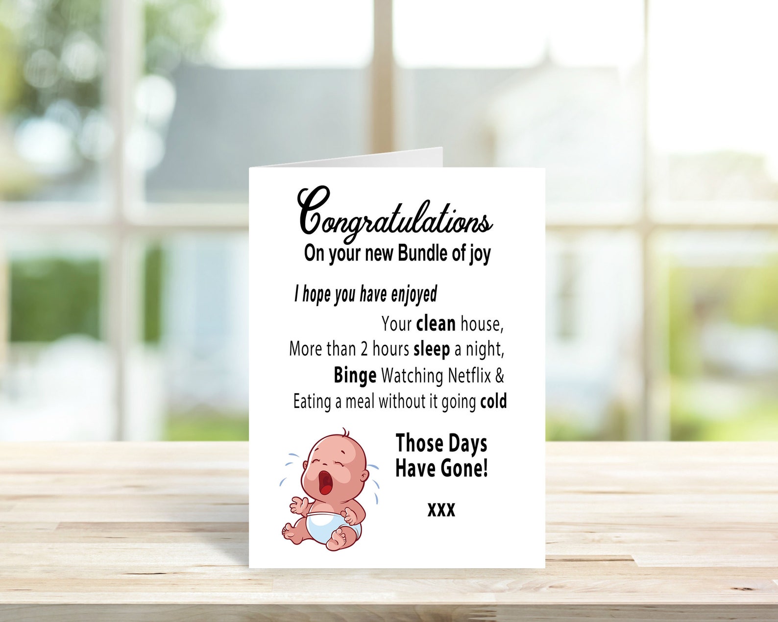 Congratulations Bundle Of Joy Card New Baby Card Fun New Etsy