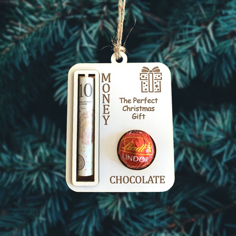 Christmas Money Holder Chocolate Holder Lint Chocolate Cash - Etsy