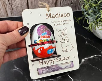 Easter Bunny Money Holder: Cash And Easter Egg Holder, Children Chocolate Personalised Envelope