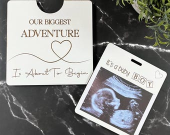 Pregnancy Annoucement, New Baby Photo Box Frame, Baby Scan Photo Frame, Baby Bump Announcement, Pregnancy Gift