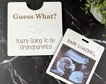 Grandparent Annoucement, New Baby Photo Box Frame, Baby Scan Photo Frame, Baby Bump Announcement, Pregnancy Gift