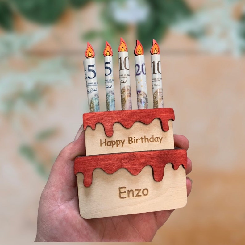 Personalised Birthday Money Cash Holder Money Wallet Gift Etsy UK