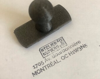 Prostokątny, konfigurowalny stempel atramentowy, wykonany na zamówienie, drukarka 3D, ślub, logo, mała firma, wydarzenie