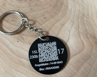 Konfigurowalny, wycinany laserowo metalowy brelok, anodyzowane aluminium, dwukolorowy, grawerowanie laserowe, maniak, kod, muzyka, podróże, ślub