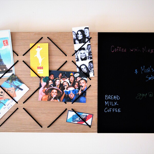 modern memo board notice board wood veneer