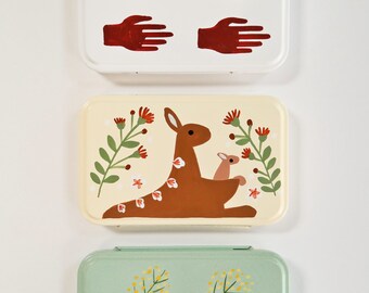 Hand Painted Tricket Tin - Hinged - Fair trade