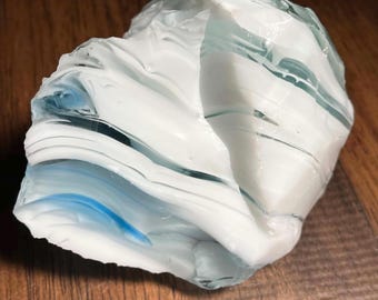 One of a Kind, Extremely Rare Gem Glacier/Angel Aura Ice/Multi Rainbow/Pastel Ice/Multi Iridium “Heart” Monatomic Andara Crystal 522.0 g.