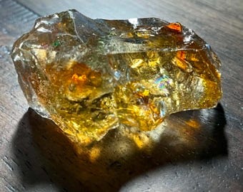 Very Rare Gem Multi Celestial Gold/Lemurian Etherium Gold/Scarlet Sea Foam Monatomic Andara Crystal 72.2 g.