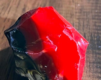 New - Very Rare Gem Banded Multi Iridium Black/Scarlet Shift/Dragon’s Blood Monatomic Andara Crystal 55.2 g.