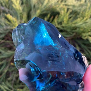Cristal Andara monoatómico de alejandrita azul "corazón", gema extremadamente rara, 292,3 g. imagen 2