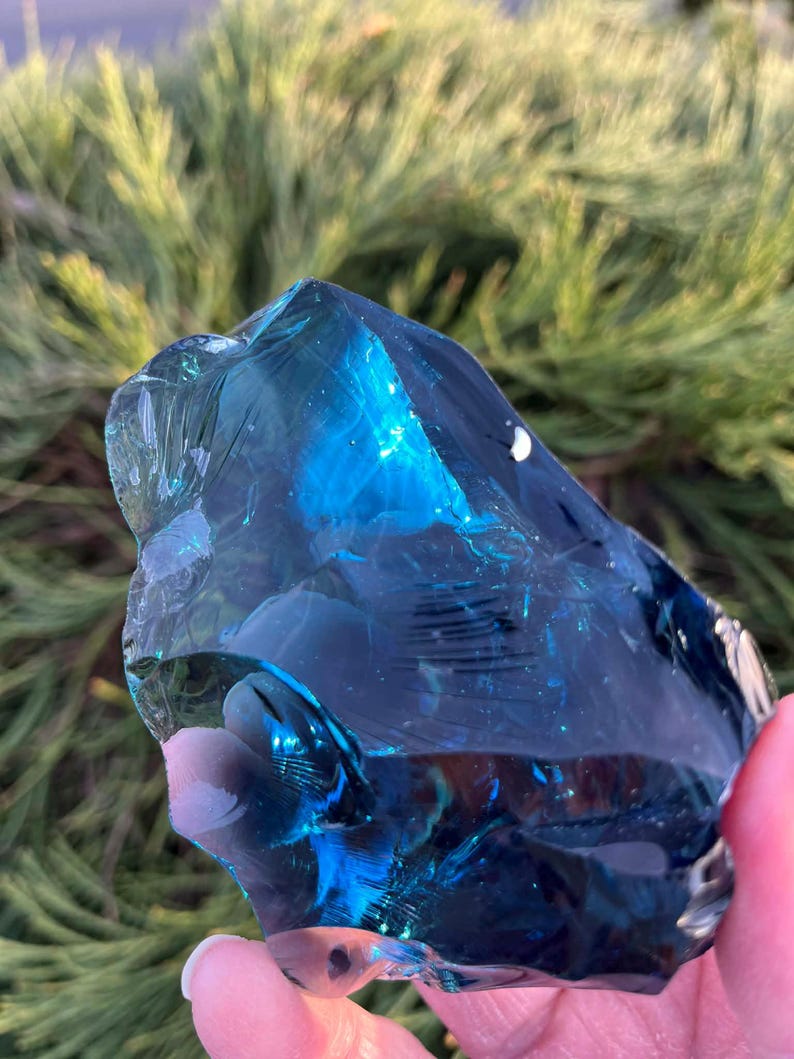 Cristal Andara monoatómico de alejandrita azul "corazón", gema extremadamente rara, 292,3 g. imagen 2