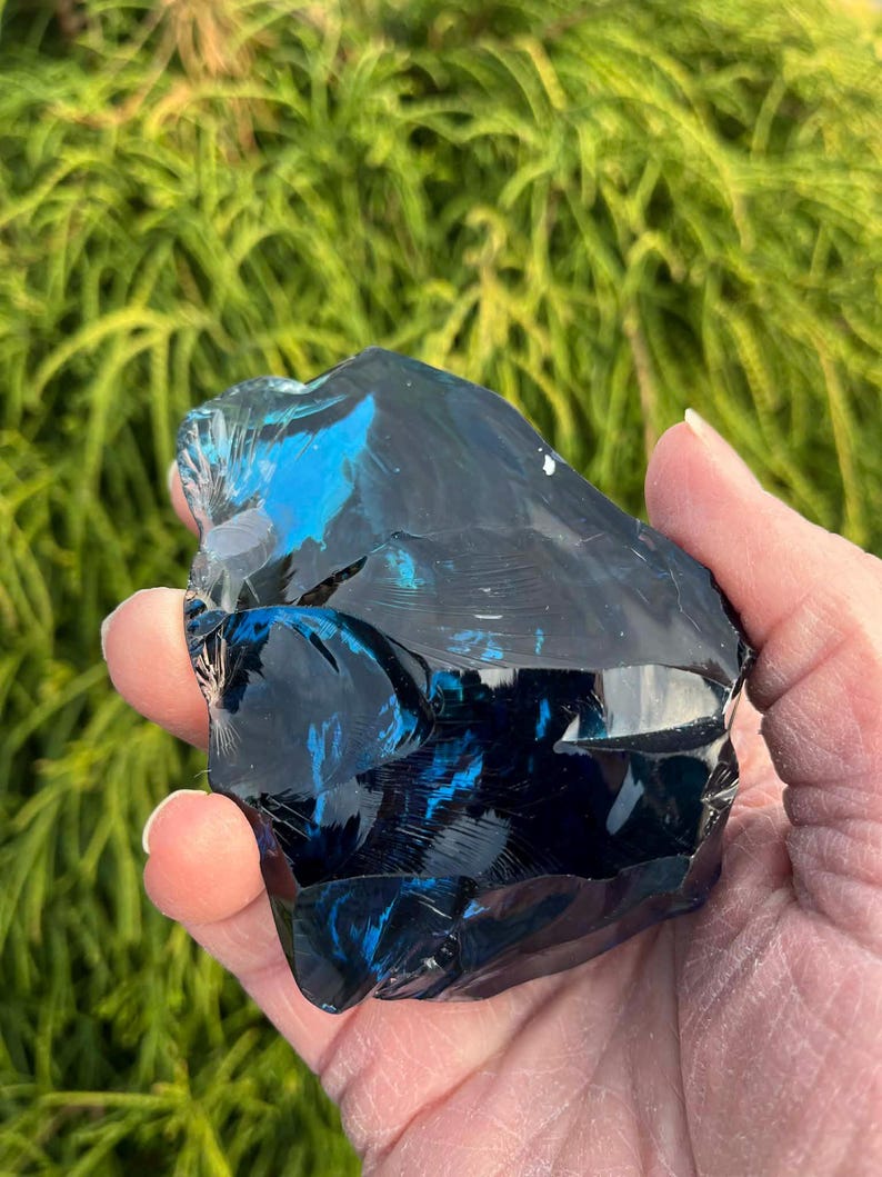 Cristal Andara monoatómico de alejandrita azul "corazón", gema extremadamente rara, 292,3 g. imagen 1