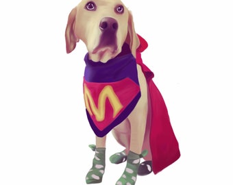 Ritratto personalizzato dell'animale domestico Ritratto del cane Pittura dell'animale domestico Regali per la perdita dell'animale domestico Arte del cane Illustrazione dell'animale domestico Disegno personalizzato della famiglia dell'animale domestico Ritratto caricatura dell'animale domestico