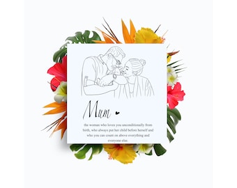 Ritratto del fumetto, ritratto di famiglia, ritratto personalizzato, regalo personalizzato, ritratto di coppia, regalo di anniversario