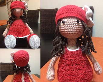 Muñeca Amigurumi Lilly, crochet doll, muñeca de ganchillo, regalos originales, muñeca de colección