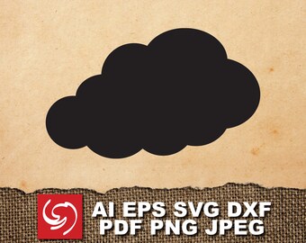 Cloud Shape Svg | Etsy