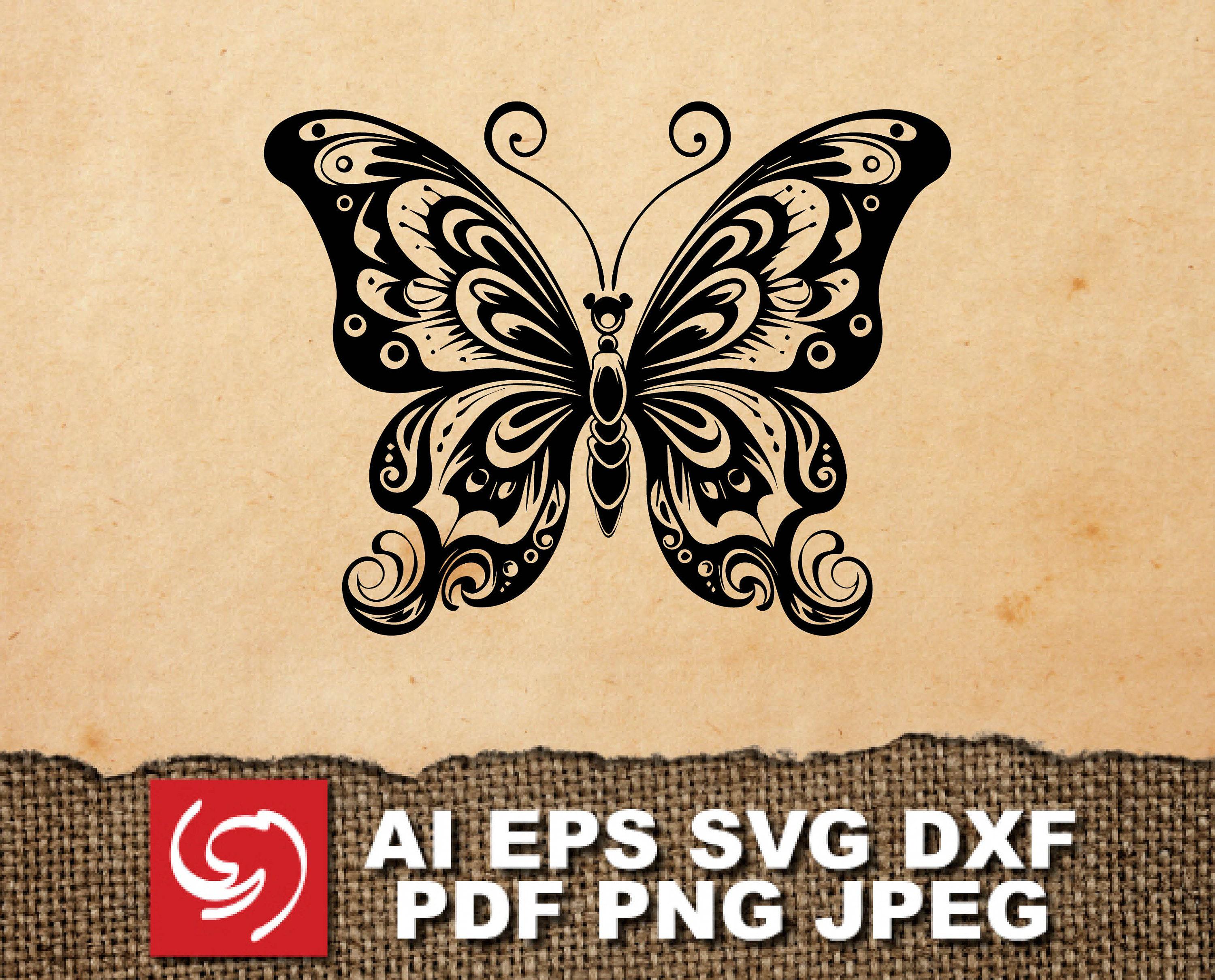 PNG SVG File Butterfly Insect Animal Logo Sign