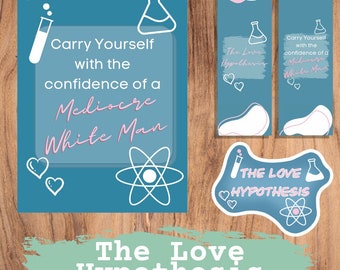 The Love Hypothesis Bundle - Art Print, Bookmark, Sticker