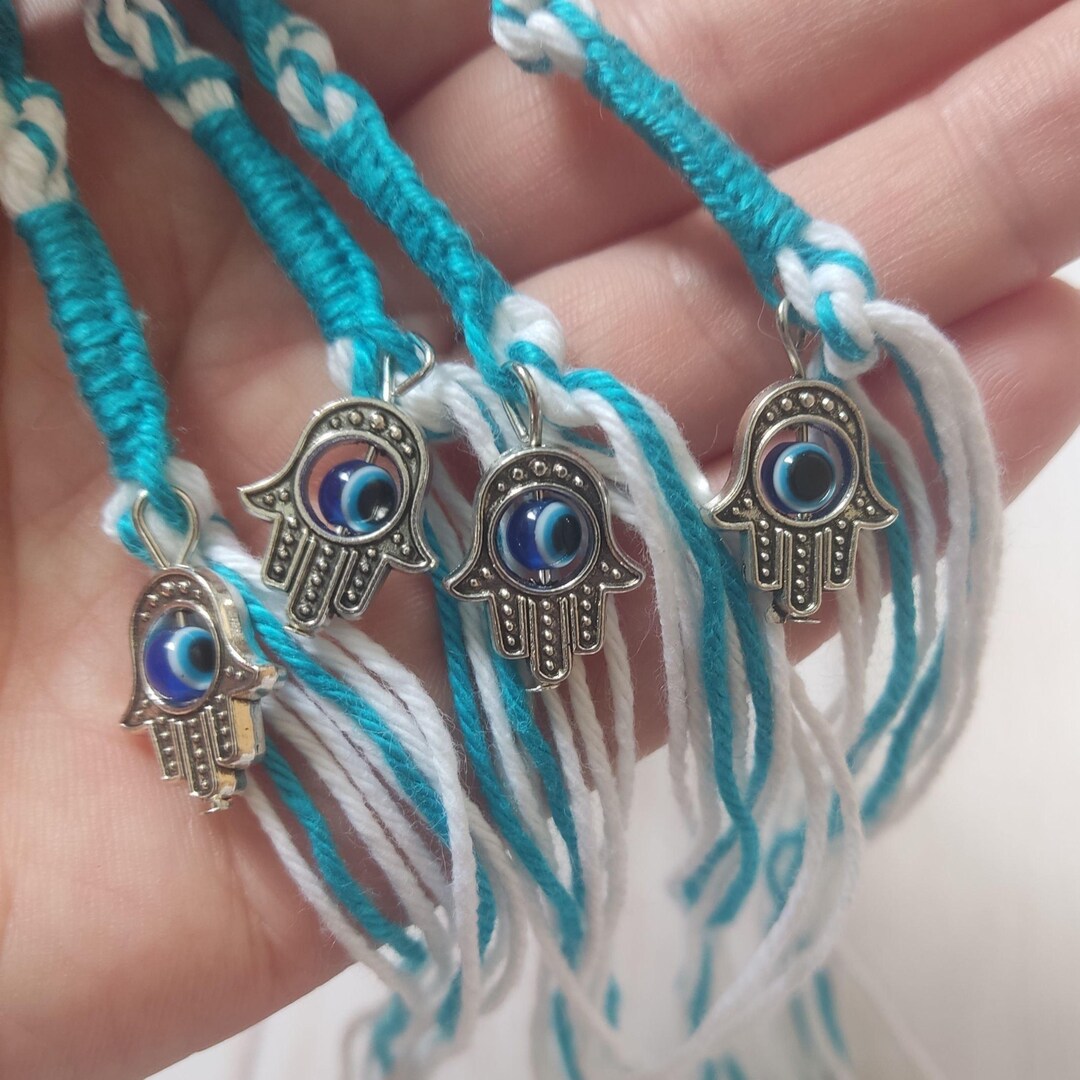 Tzitzit Katan Set of 4 for Tallit Kosher Tekhelet Tassel Strings High ...