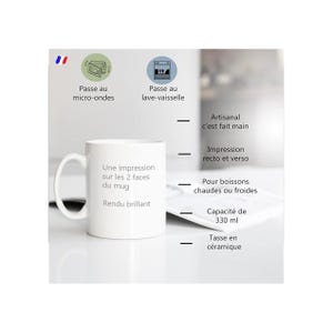 Mug Personnalisable OM Football - Céramique Blanc, Sublimation, Fait Main