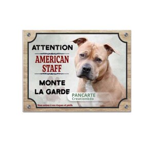 Plaque Berger Allemand Noir Attention Je Monte La Garde Panneau Portail