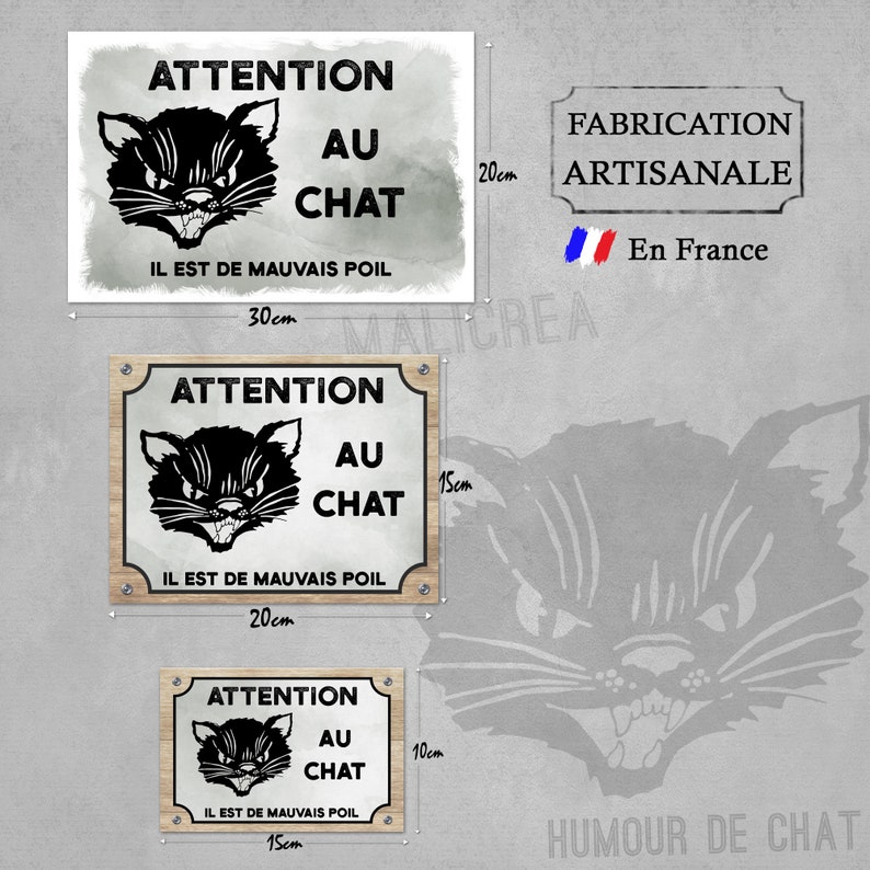 Plate Beware of the cat humor to date sign door panel and aluminum gate stands guard Plate Beware of the cat humor to date sign door panel and aluminum gate stands guard