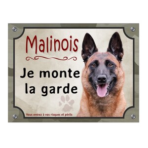 Plaque 'Attention Au Chien' Golden Retriever En Aluminium – Déco Porte 15x20 Cm, Résistante Aux Intempéries