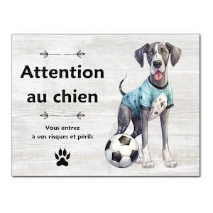 Great Dane plaque Aluminum dog attention sign I stand guard sign