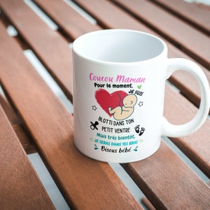 Mug future maman annonce grossesse bébé, cadeau tasse naissance idée fête des mères image 2