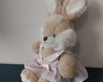 ヴィンテージ 1990 年代 ホワイト イースター バニー ウサギ 15 インチ