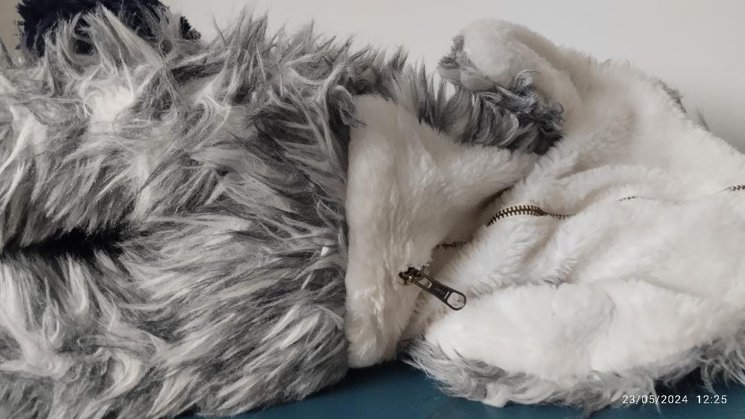 Chien Caniche Blanc Vintage - Peluche Pyjama - Déco Chambre Enfant