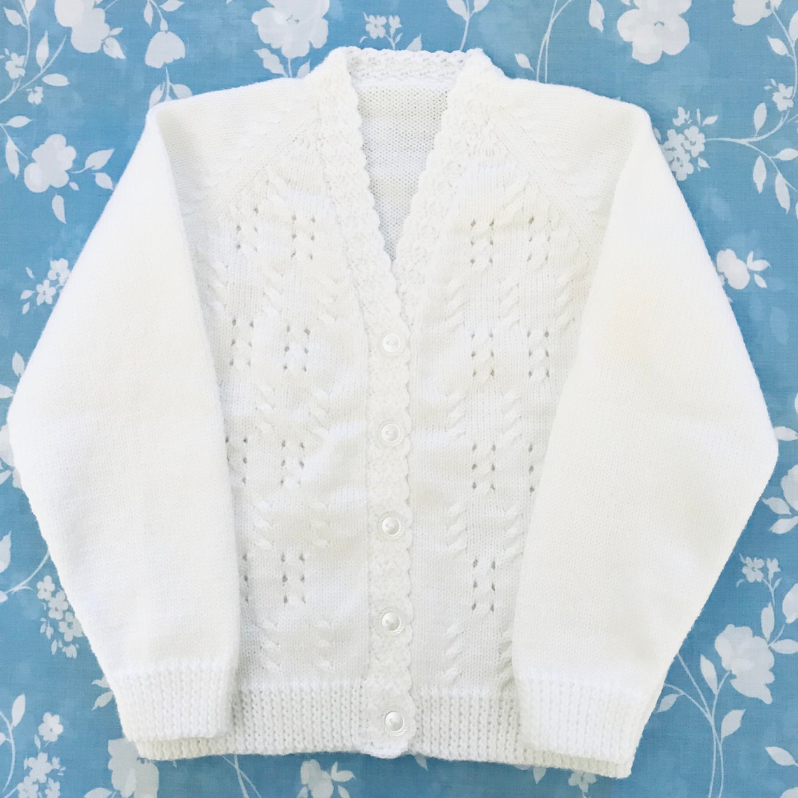 4 Yr Old White Little Girls Cardigan. Etsy